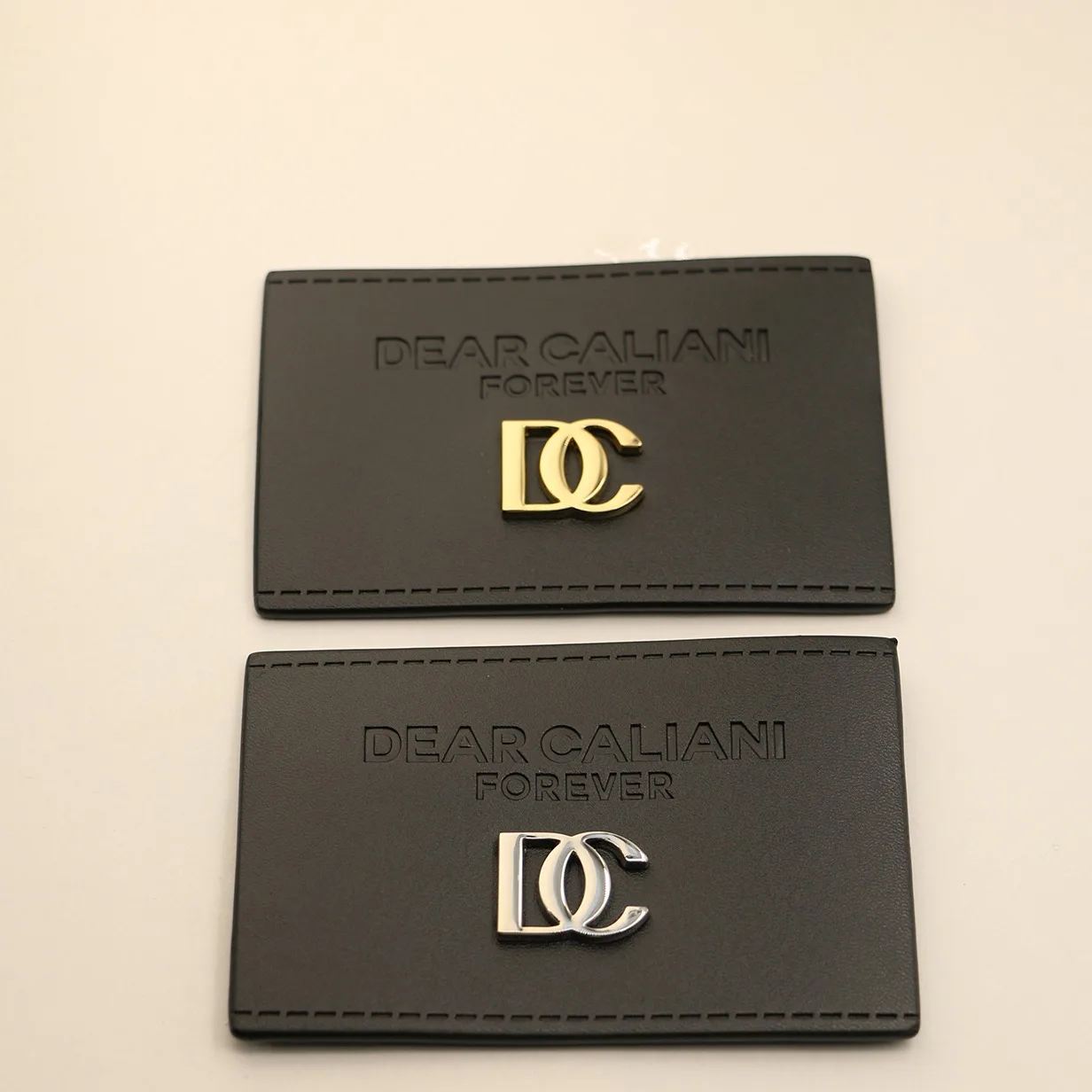 Metallic leather
