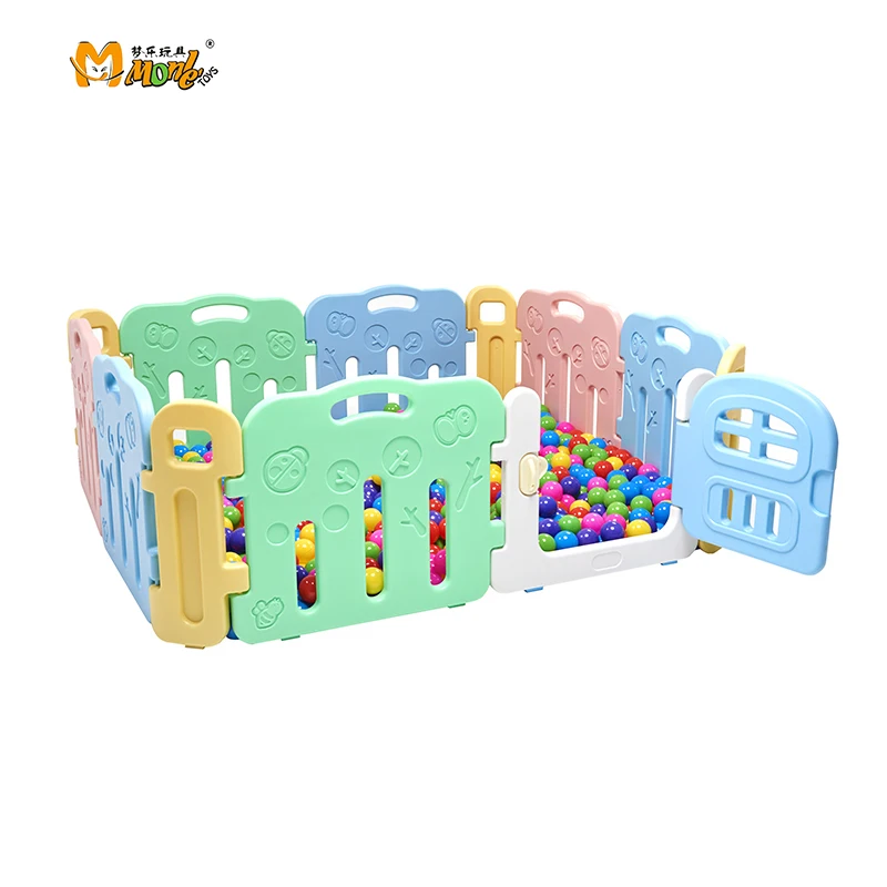 

Baby play yard safety plastic baby fence playpen plastic kids large safety playpen, As pictures