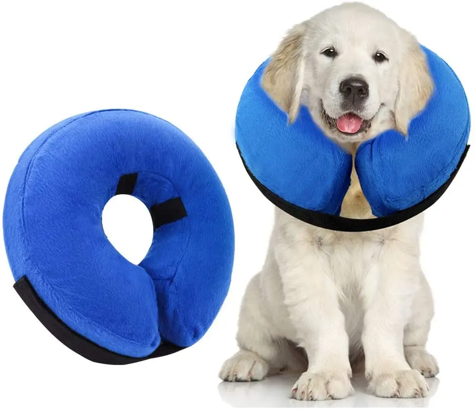 

Protective Inflatable Collar, Inflatable Soft Cone for Dogs and Cats, Dog Cone After Surgery Pet Recovery Collar