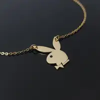 

Inspire jewelry Play boy Bunny Pendant for women and girls kawaii cute charms wholesale custom 2019 new design