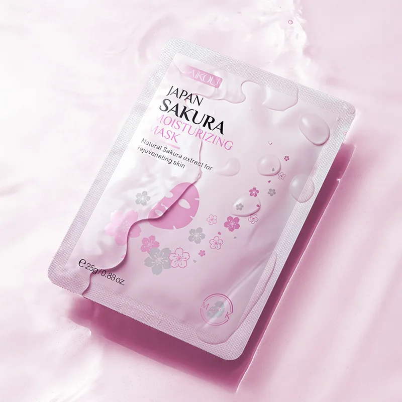 

New Arrivals Skin Care Products 25g Face Sheet Maskss Cherry Blossom Moisturizing Face & Body Mask Refreshing Sakura Mask