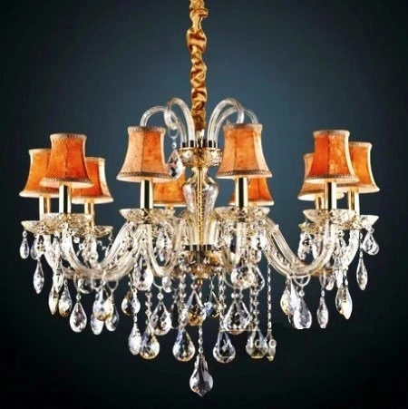 Großhandel Glas 10 Lichter Arme Kristall Kronleuchter Anhänger Hängen