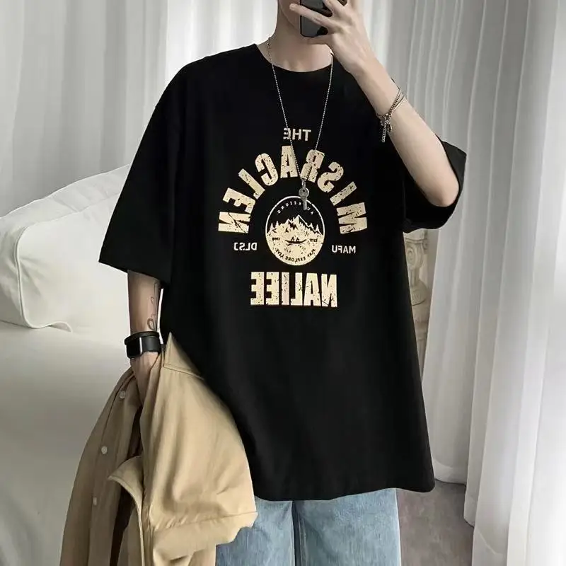 

Huayida 2021 Fashion Men T-Shirt O Neck High Quality Men'S Custom Logo Loose Casual T-Shirt, Customized color