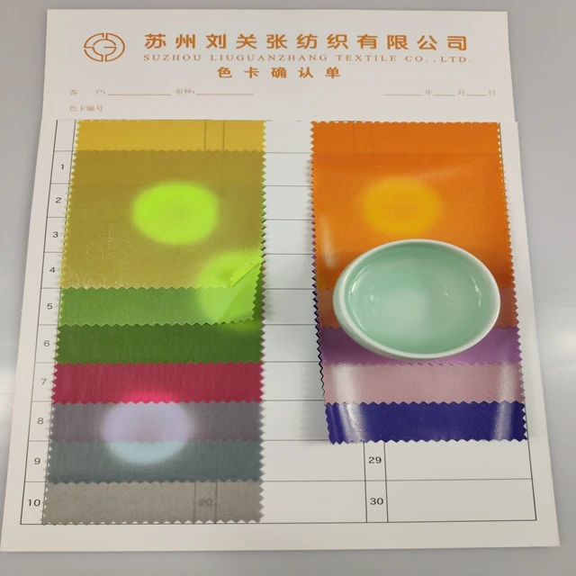 
300T polyester pongee Supply new varieties of temperature-sensitive color-changing cloth skin-sensitive coating fabric 