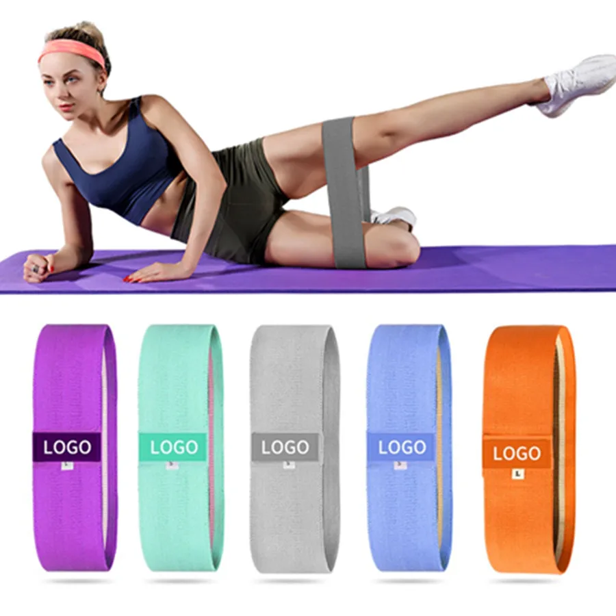 

Amazon hot sale durable fitness gym hip resistance band personalize custom glute nonslip fabric resistance band