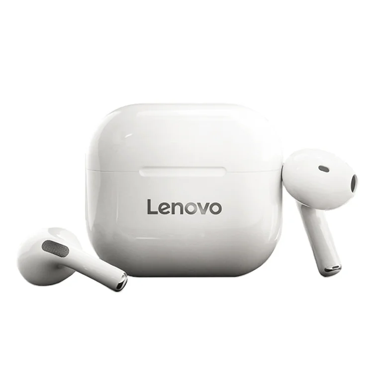 

Original Lenovo LP40 TWS Earphones BT5.0 Earbuds Wireless Charging Box 9D Stereo Waterproof Headsets With Noise Cancelling, White
