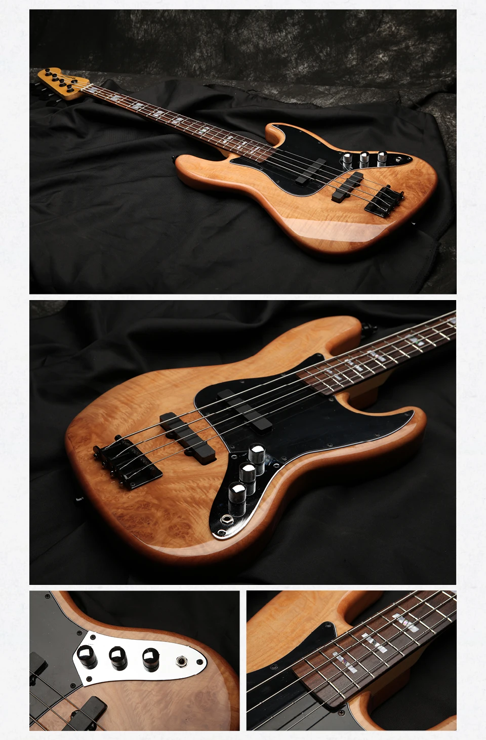 Derulo Electric Bass Guitar Oem 4 Strings Oem High Quality Custom J