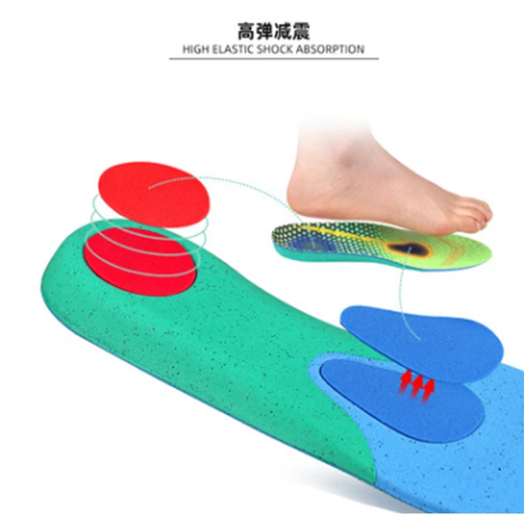 

Orthopedic Insoles Orthotics Health Sole Pad For Shoes Insert Plantar fasciitis Feet Care Insoles Flat Foot Arch Support, Colorful