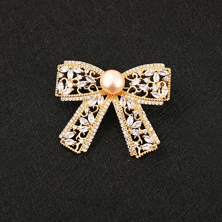 

stylish women bow brooch brooch channel broches pins broches pins brooches women, Gold sliver