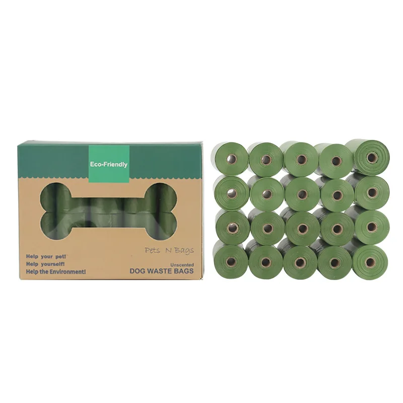 

Compostable 100% Biodegradable Pet Dog Waste Poop Plastic Garbage Bag , Highest En13432 Rated