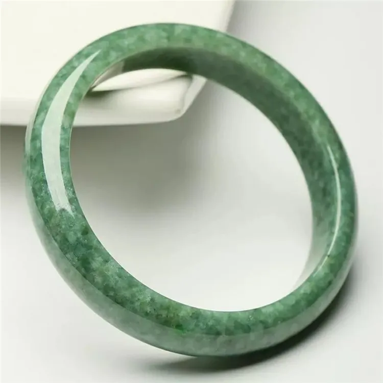 

Newest Bangle Jewelry Natural Jade Emerald Bracelet Light Green Jade Bracelet Bangles For Women Gift, As pictures
