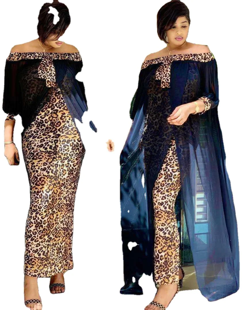 

2021 Eelimner Commity Couples Wrapper Stocks Bazin Farda Peplum Ankara Basen Outfits Print Cloths Robes casual dress