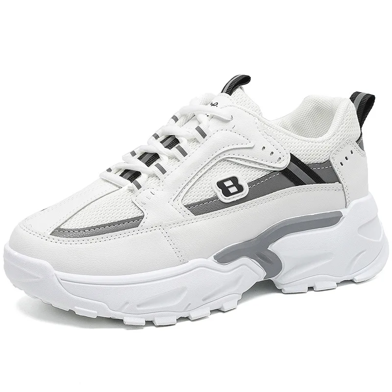 

Urban charm hot sale lightweight outdoor women casual sport running shoes lady, Black/grey/white