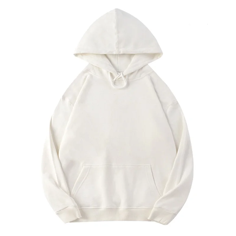 

Wholesale High Quality Unisex Sweatshirts loose pullover hoodie polyester long sleeve contton Plain pure color hoodies, Customized color
