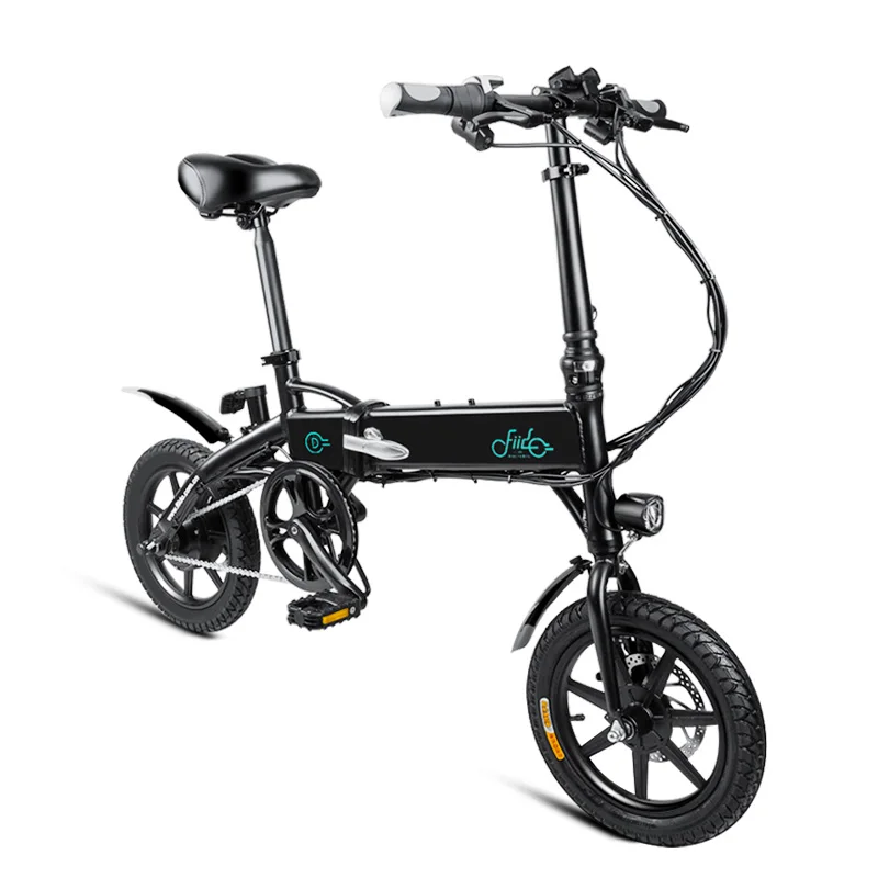 

FIIDO D1 7.8 Ah 36V 250W 14 inch Foldable Bicycle 25 km/h Upper Limit 60 km Electric Bicycle, Black/white