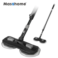 

Masthome Wet or Dry household Cleaning 360 Magic Flat Floor dust Mop with Adjustable iron Handle Microfiber Mop Pads