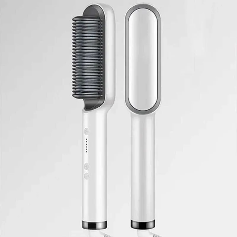 

Korean Best Professional Lcd Negative Ion Electronic Brush Tool Heating Comb Hair Brush Straightener