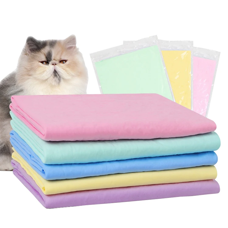 

Amazon Best Seller Size Large Shammy Drying Bath Pet Dog Towel, Blue/green/pink/yellow/purple