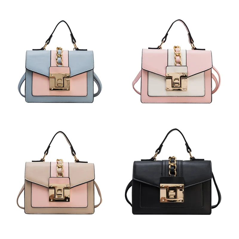 

Hot Selling Fashion Pu Leather Crossbody Bags Women Hand bags Luxury Ladies Ny Small Square Bag Ny Purses And Handbags, 6 colors