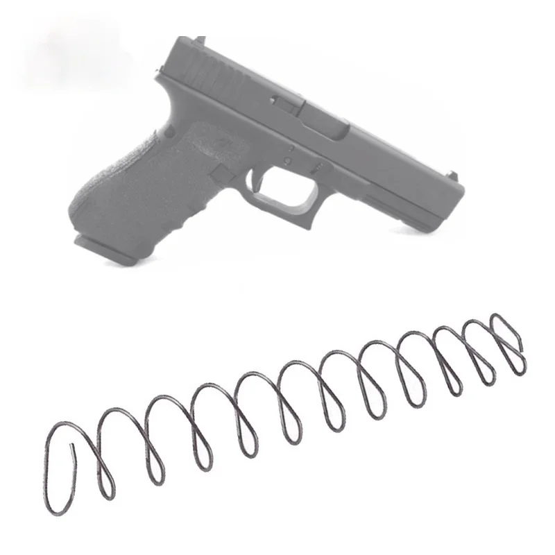 

Fyzlcion Steel Magazines Base Pad Spring Mag Extension Spring for Glock G17/19/22/23/34/35 M&P 5/6, Black