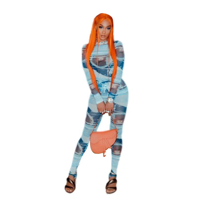 

Fashion 2021 ladies jumpsuit long sleeves bodycon women jumpsuits rompers