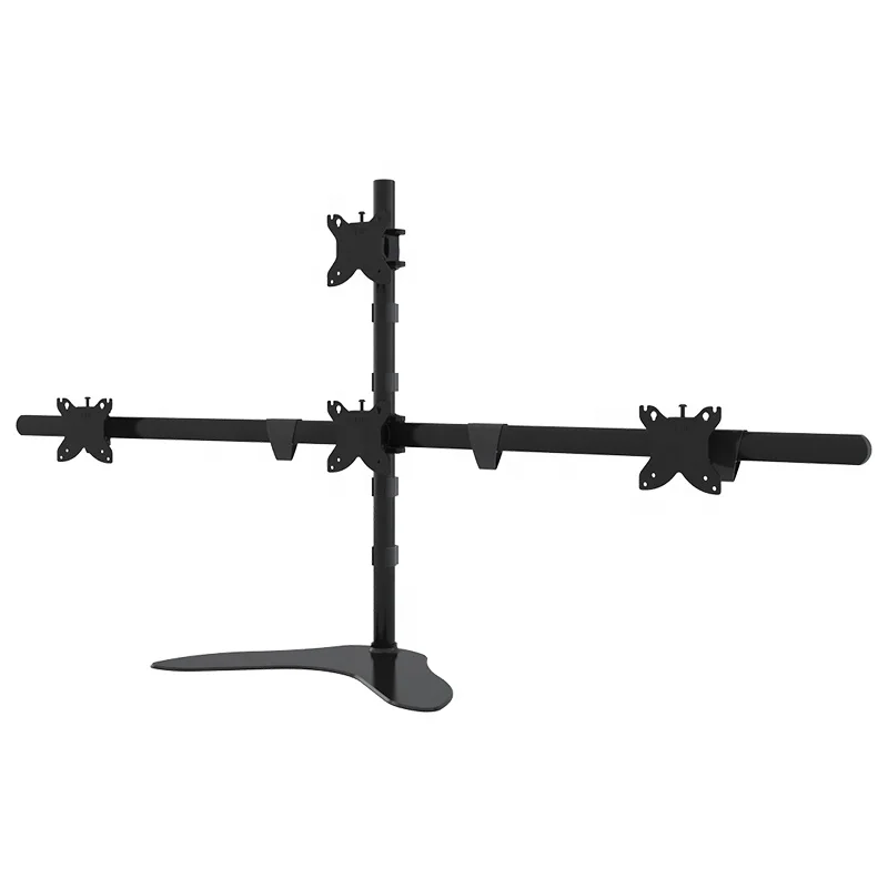 

Quad Monitor Arm Desk Mount With VESA 75/100mm for 15-30", Black