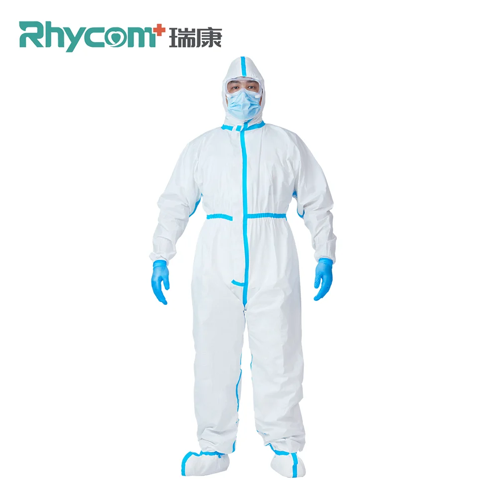 
Rhycom PP 35g Protective Coverall Protect from Disposable safety sms protect overall 