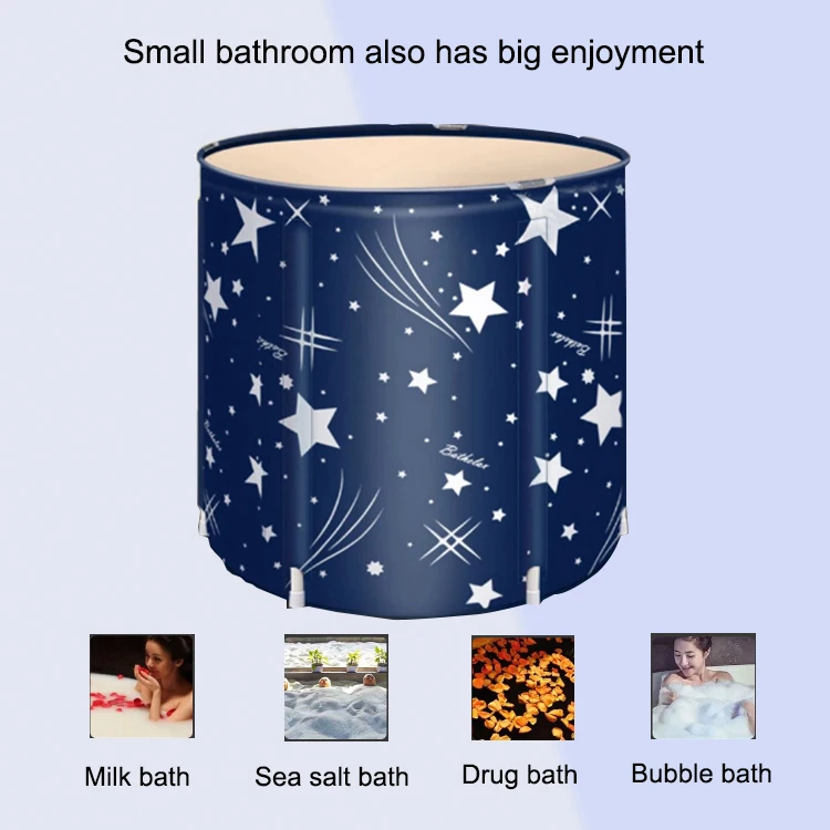 Adult Portable PVC Bathtub Foldable Free Standing with Thickened 3 Layer High Quality Hot Spa Tub