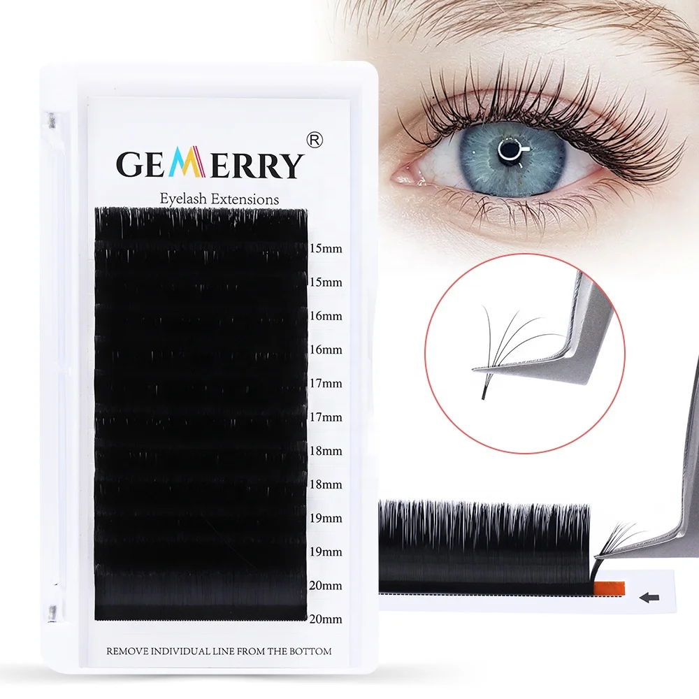 

Russian Volume Lash Extensions Gemerry Easy Fanning Eyelash Extension 25mm Easy Fanning Eyelash Extended Pestanas Wimpers