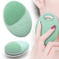 

Ultrasonic IPX7 waterproof silicone wireless rechargeable facial cleansing brush