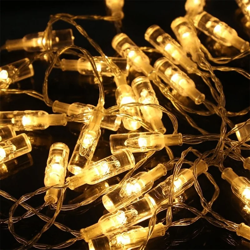 wholesale Curtain string led clip string lights 3aa battery fairy  christmas led rope light 30m