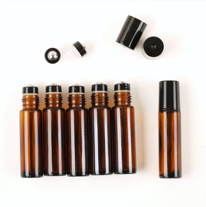 10ml amber glass roll on bottle