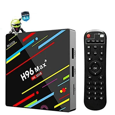 

H96 max+ set top box RK3328 4GB/32GB Android 9.0 Network smart tv box