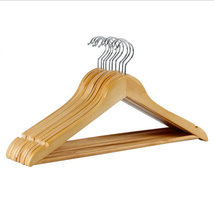 

Chinese manufacturer Eco-Friendly Excellent Quality Wooden Luxury Coat Hanger, Natural