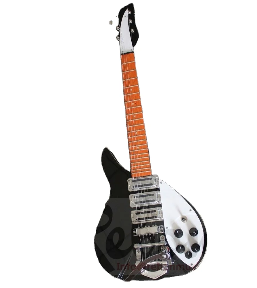 

Weifang rebon 6 string ricken tremolo electric guitar/mini electric Guitar in Black colour
