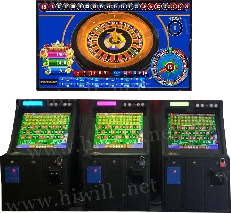 

55 inch TV Intelligent video game roulette casino slot gambling Roulette machine for sales, As picture