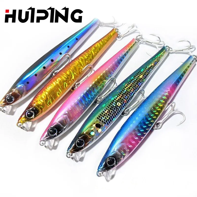 

HUIPING Minnow Fishing Lures 105mm 30g Pesca Sinking Artificial Baits Saltwater Lures Minnow Bait, 13 colors