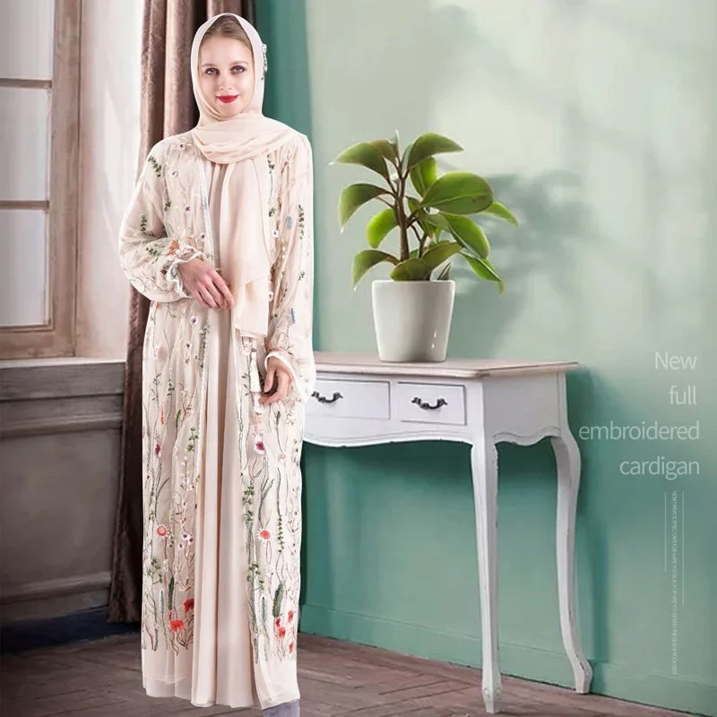 

XY044 New Fashion Women Long Sleeve Hijab Muslim Dress Abaya Dubai