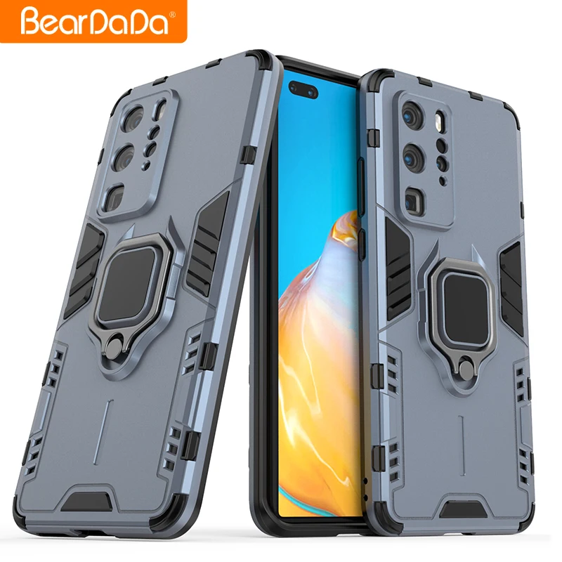 

For Huawei P40 pro case with fine hole camera Ring Kickstand Phone Case