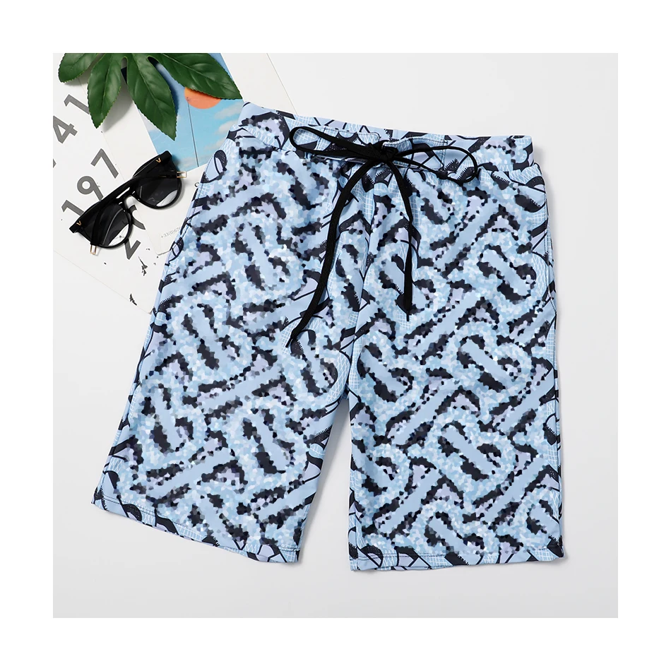 

swiear & mwbeachwear 2021 OEM men's designer swimshorts famous brands roupas burberryeing men's suits beach pants, Solid