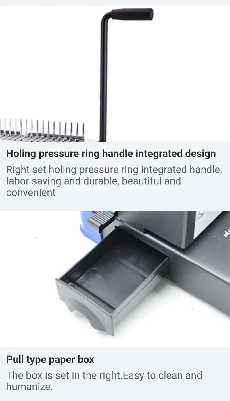 21 holes manual comb binding machine office comb binder coil book binding machines book binder machine