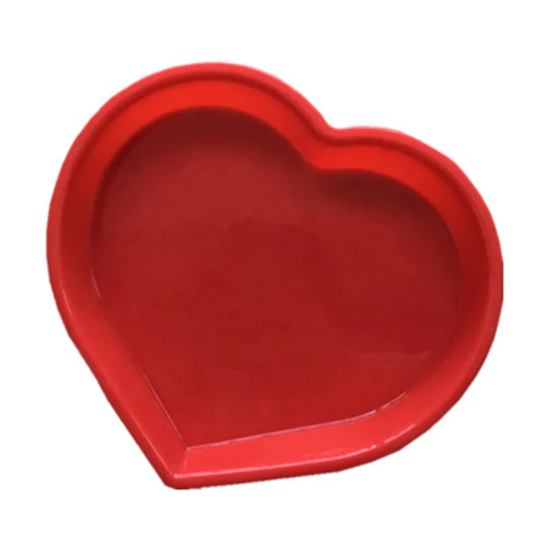 

Silicone Heart Shaped Decorating Baking Mold, Red