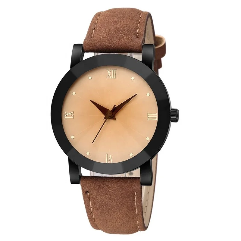 

643 Women's Watches Fashion Geneva Leather Quartz Wrist Hours Clock Minimalist Watch Lady, 3 colors