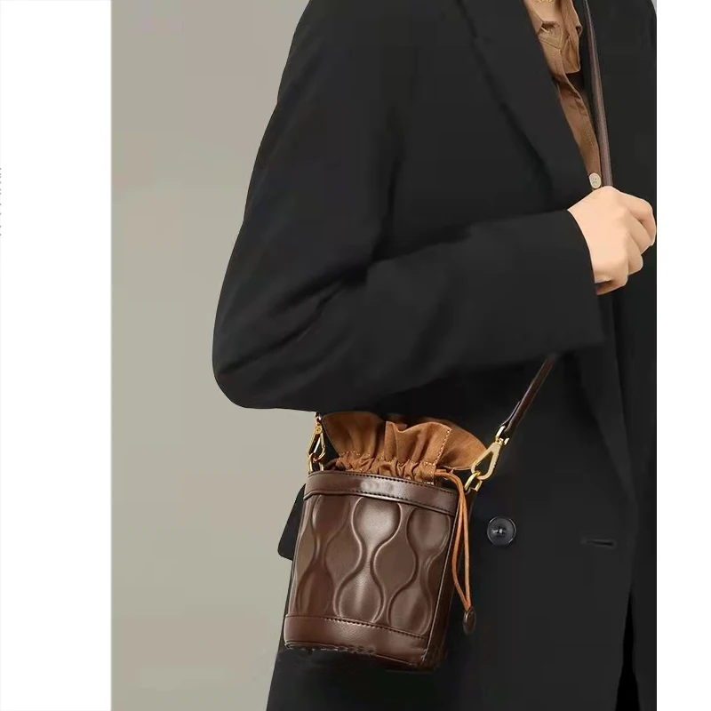 

LIKEBAG fashion trends ladies shoulder bags Luxury Water ripple pattern PU leather leather crossbody bags for women