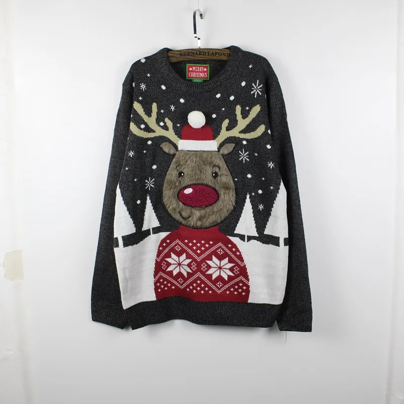 

HG 2021 New Style Knitted Mens Jumper Ugly Christmas Sweaters