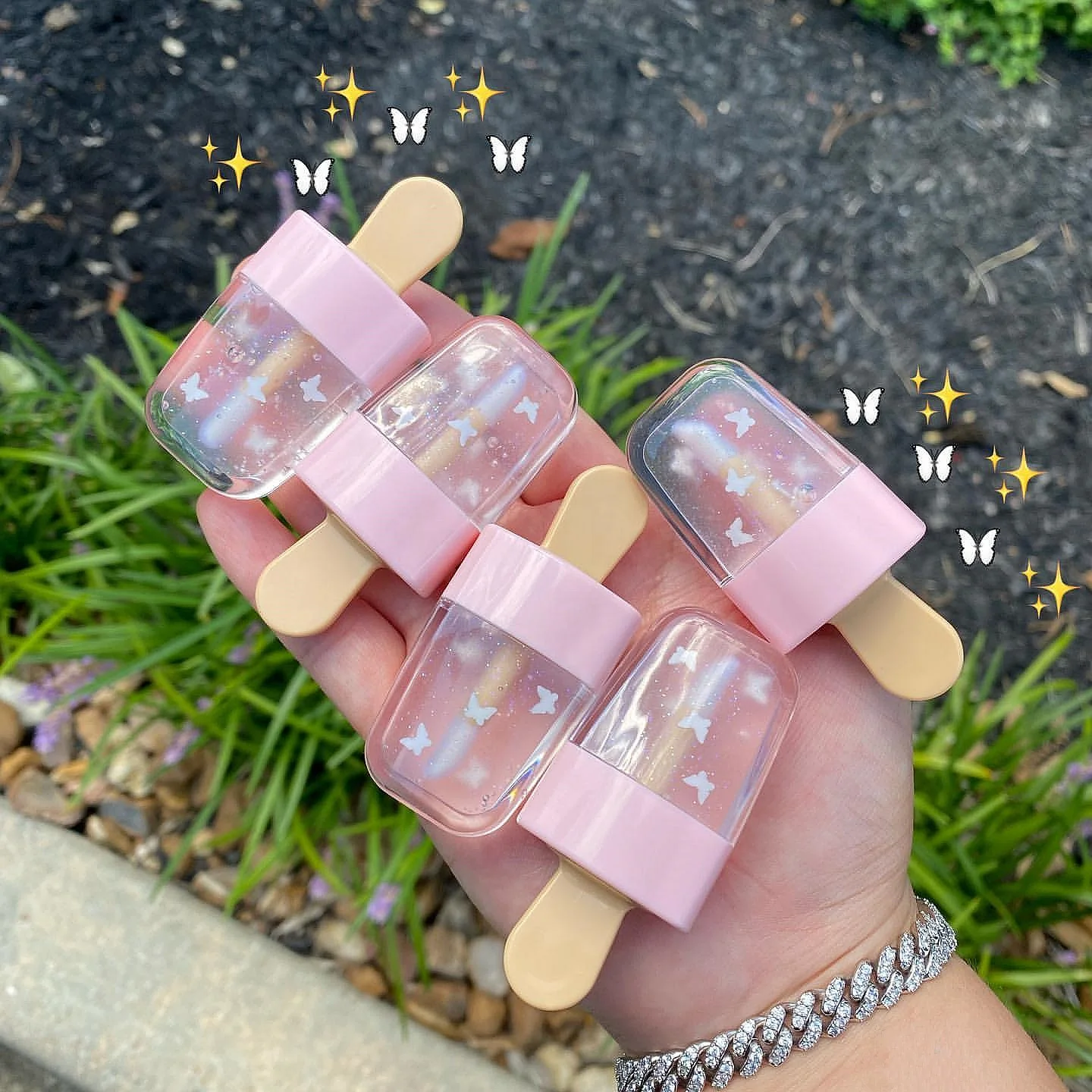 

2021 Glitter Lip Gloss Glossy Clear Long Lasting Moisturizing Makeup Custom Tubes Brand Cosmetics Pink Your Logo Lipgloss