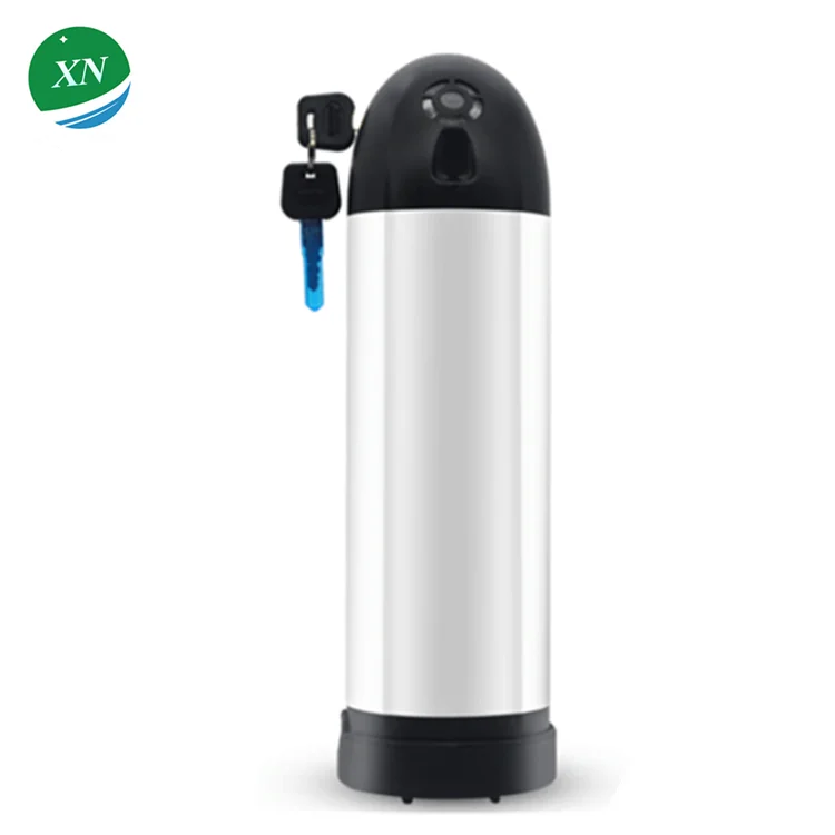 

Newest design lithium battery pack 36V 17.5Ah water bottle battery for 500W hub motor, Sliver