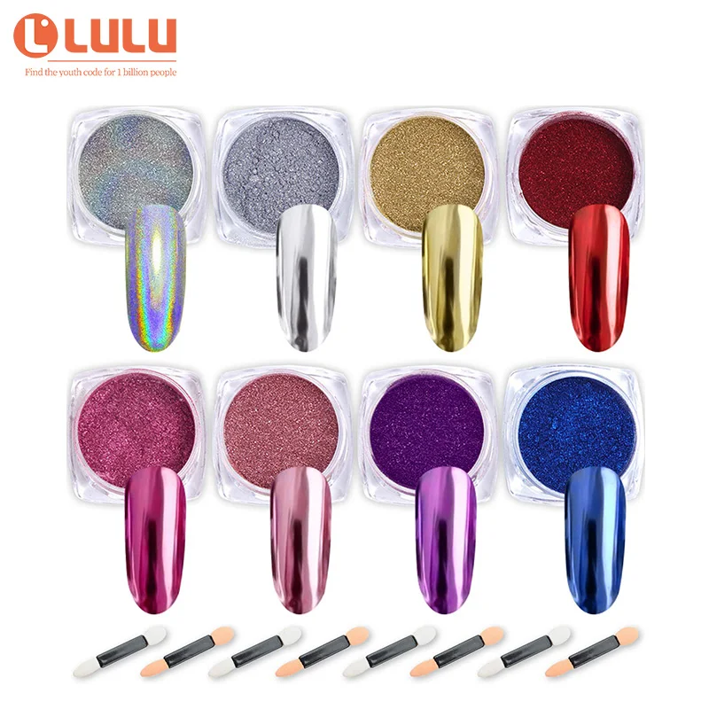 

Nail Powder Holographic Chameleon Chrome Mirror Laser Synthetic Resin Pigment