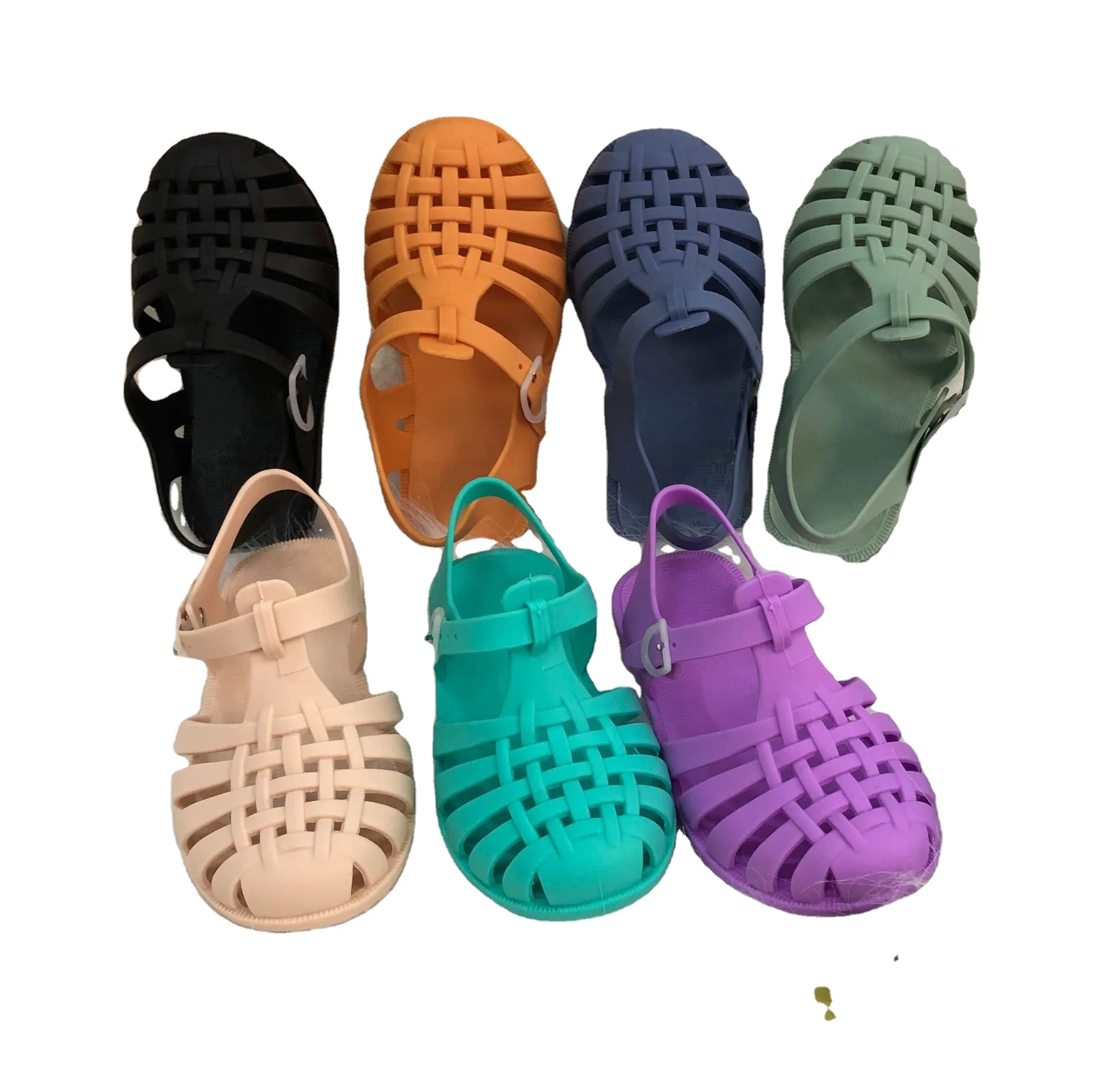 

Childhood Daily Wear Summer Hollow Shoes Toddler Kids Boys Girls Buckle Strap Sandals, Solid