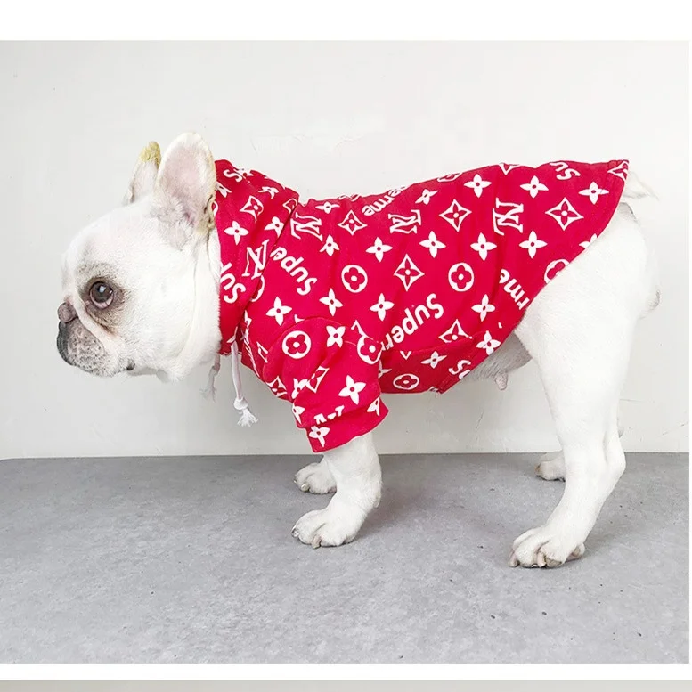 

Good Quality red dog hoodie cute warm comfy pets hoodie